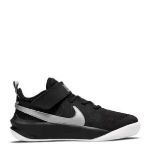 Image of Nike Team Hustle Child Boys Basketball Trainers - Black