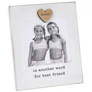 Image of Sister Caring Words Magnet Frame