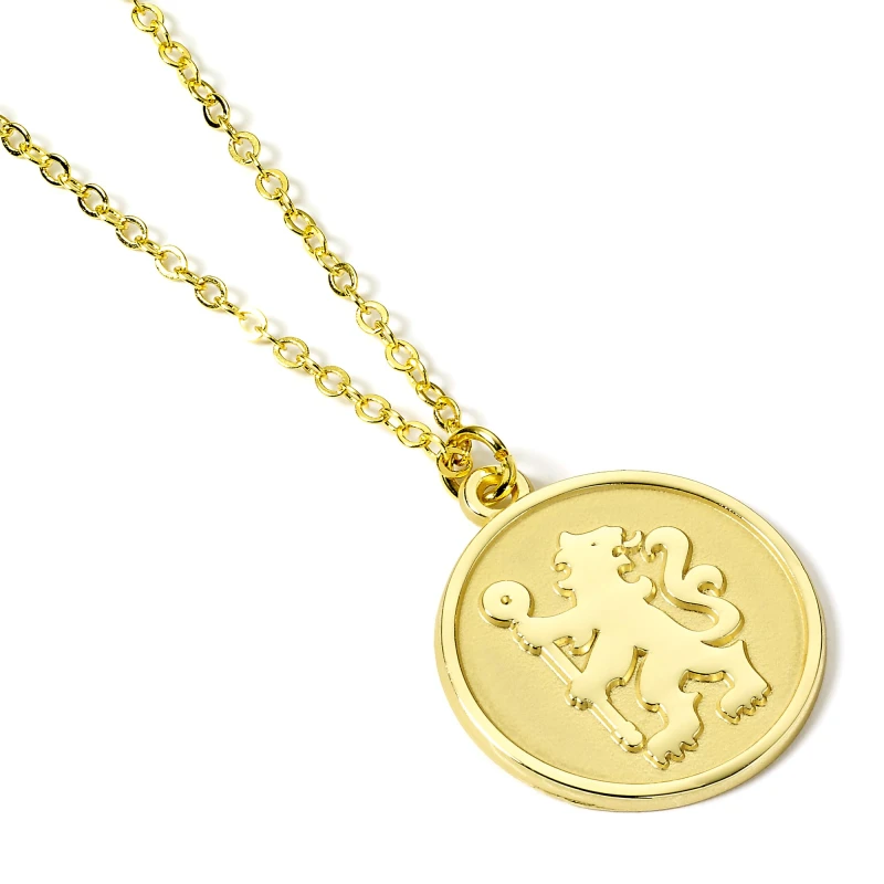 Image of The Carat Shop Chelsea Football Club Gold Tone Crest Necklace