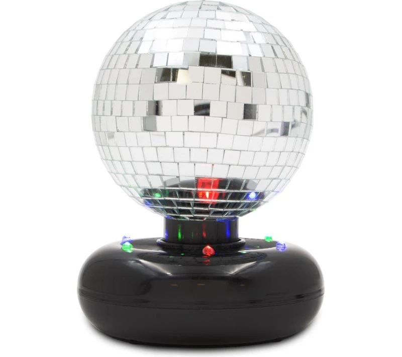 Image of GLOBAL GIZMOS 45869 5" Mirror Disco Ball - Black 5025301458690