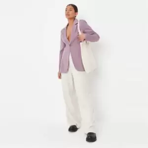 Image of Missguided Tailored Skinny Blazer - Purple