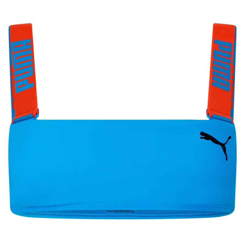 Image of Puma Swimwear Bandeau Bikini Top Womens - Blue Blue 8