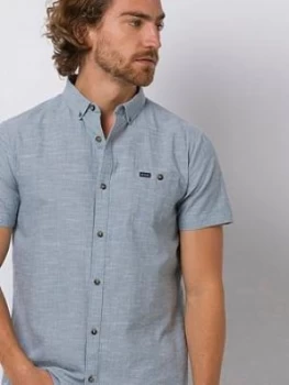 Image of Animal Fleck Short Sleeve Shirt - Lead Grey