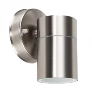 Image of Barrow IP44 Outdoor Wall Light in Brushed Chrome