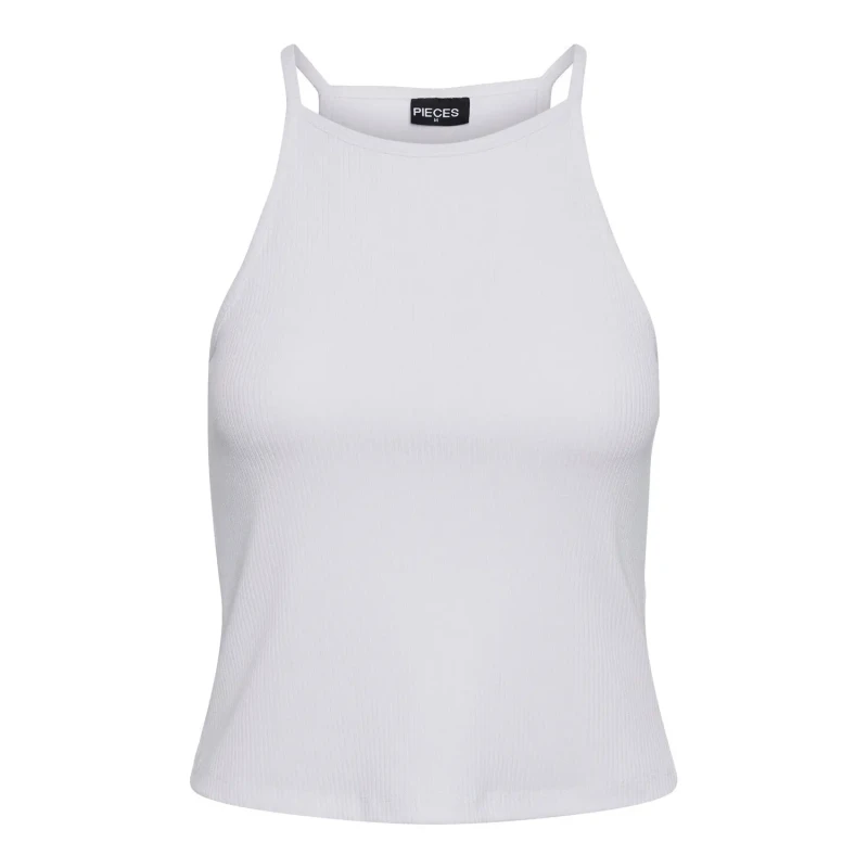 Image of Pieces Womens tank top Pieces Ostina Blanc Female M