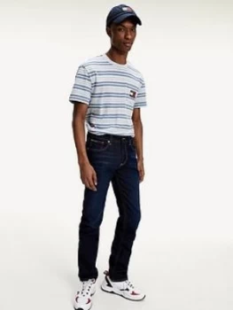 Image of Tommy Jeans Ryan Straight Fit Lars Jeans - Mid Blue