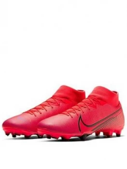 Image of Nike Mercurial Superfly 7 Academy Firm Ground Football Boot - Red/Black