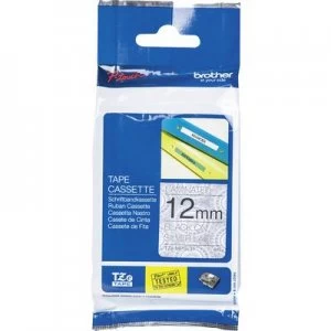 Image of Labelling tape (with pattern) Brother TZe, TZ TZe-MPSL31 Tape colour: White (silver lace pattern) Font colour:Black 12mm 4 m