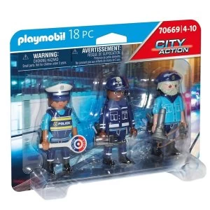 Image of Playmobil City Action Police Figure Set