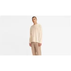 Image of Levis Long Sleeve Slouchy T Shirt - Beige