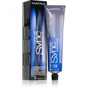 Image of Matrix Color Sync Power Cools Permanent Hair Dye Shade 5VA Light Brown Violet Ash 90ml
