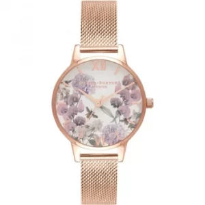 Image of Enchanted Garden Rose Gold Mesh Watch