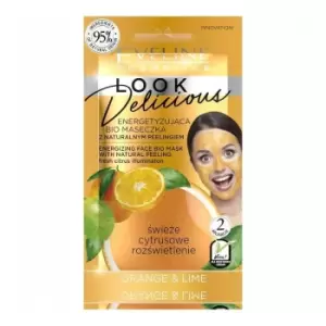 Image of Eveline Look Delicious Energizing Face Bio Mask Orange & Lime 10 ml