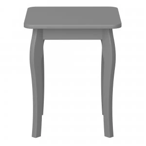 Image of Baroque Dressing Table Stool Grey
