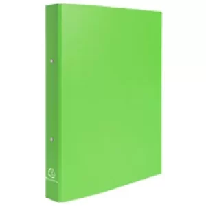 Image of Exacompta Ring Binder 54473E Polypropylene A4 30 mm 2 ring Lime Green Pack of 20
