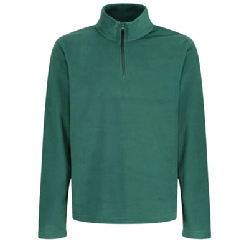 Image of Regatta Professional Mens Micro Zip Neck Fleece Top Bottle Green (S)