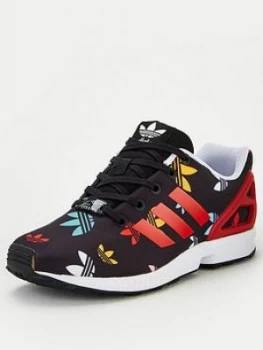 Image of Adidas Originals Zx Flux Junior Trainer - Core Black