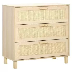 Image of HOMCOM 3 Drawer Cabinet Storage Cupboard Sideboard Organiser Living Room
