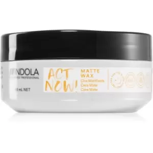 Image of Indola Act Now! Matte Matting Hair Wax 85 ml