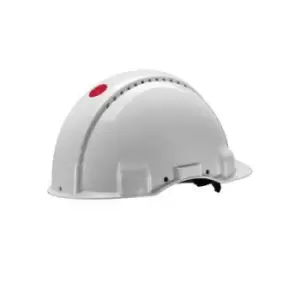 Image of 3M Peltor Uvicator G3000 White Safety Helmet, Ventilated