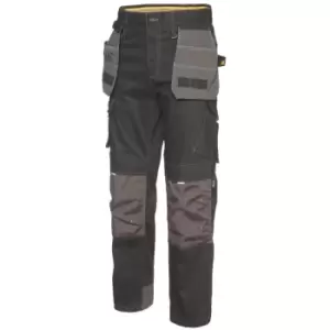 Image of Caterpillar Mens H2O Defender Water Resistant Workwear Trousers (36S) (Black Graphite) - Black Graphite
