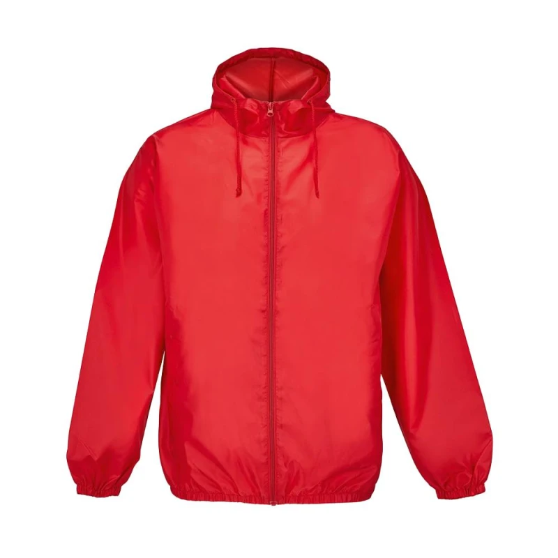 Image of SOL'S Mens Shield Windproof Jacket in Red Size: XS Red Male XS