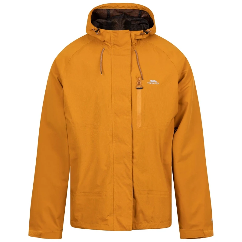 Image of Trespass Trespass Men Fallahill Jacket in Amber Size: X-Small Amber XS Male 5063750855790
