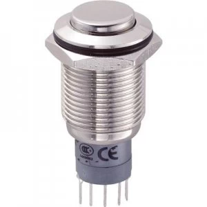 Image of TRU COMPONENTS LAS2GQH 11ZNP Tamper proof pushbutton 250 V AC 3 A 1 x OnOn latch