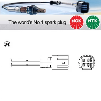 Image of NGK OZA693-EE3 / 96533 Lambda Sensor Zirconia Type Oxygen O2 Exhaust Probe