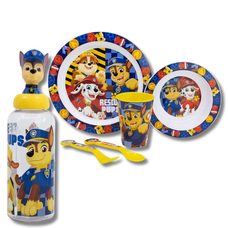 Image of Paw Patrol Paw Patrol Dinner Set (98535)Yellow unisex One Size