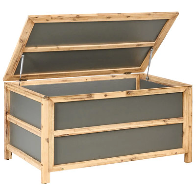 Image of Beliani Storage Box Acate 121cm 72cm Grey