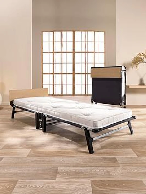 Image of Jaybe Jay-Be Qp80 Quick Folding Bed With Pocket Sprung Mattress, Single White WXVZC Unisex