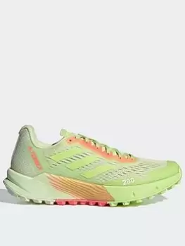 Image of adidas Terrex Agravic Flow 2 Trail Running Shoes, Green, Size 5.5, Women