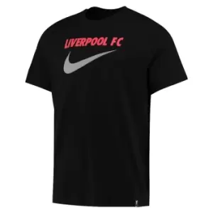 Image of 2022-2023 Liverpool Swoosh Tee (Black)