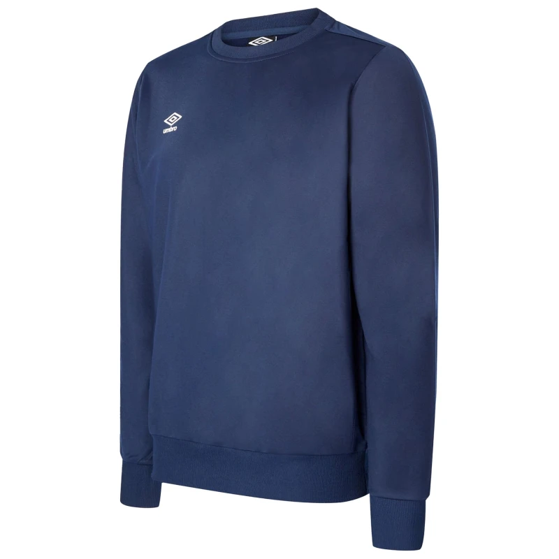 Image of Umbro Polyester Sweatshirt in Dark Navy Size: 11-12 Years Dark Navy Unisex 11-12 Years