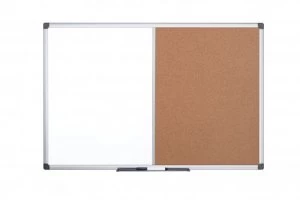 Image of Bi-Office Maya Alu Frame Combo Brd Cork/Magntic 180x120cm