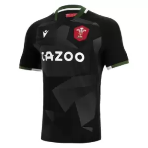 Image of Macron Wales Alternate Pro Shirt 2021 2022 - Black