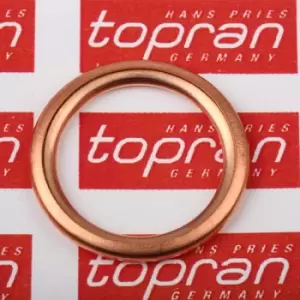 Image of TOPRAN Oil Drain Plug Gasket OPEL,RENAULT,FIAT 721 131 016430,031338,1102600QAB 7703062062,016430,031338,6000616182,11137546275,7546275,1102600QAB