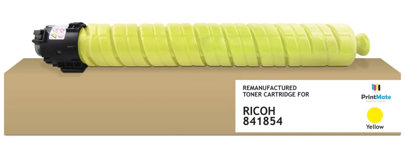Image of PrintMate RICOH 841854. remanufactured toner. Yellow 22500p