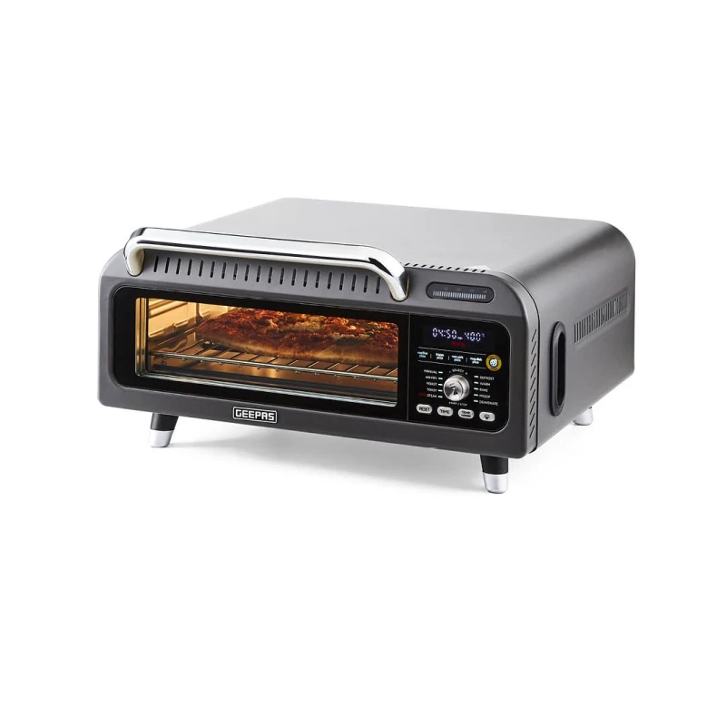 Image of Geepas 18L Electric Air Fryer Pizza Oven 15-in-1 Presets in Dark Grey Dark Grey Unisex