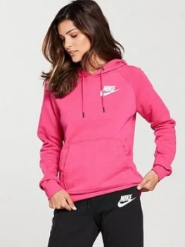 Image of Nike Sportswear Rally Overhead Hoodie Pink Size S Women