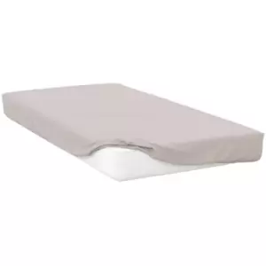 Image of Belledorm 400 Thread Count Egyptian Cotton Fitted Sheet (Kingsize) (Oyster) - Oyster