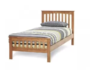 Image of Serene Amelia Hevea 3ft Single Honey Oak Bed Frame