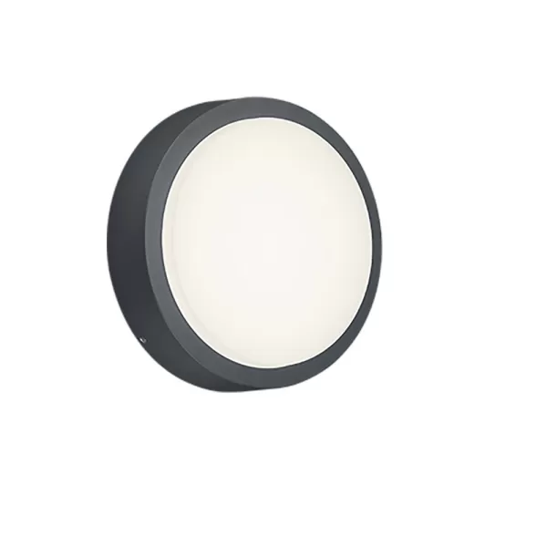 Image of Breg Modern Flush Wall Lamp Anthracite 3000K IP54