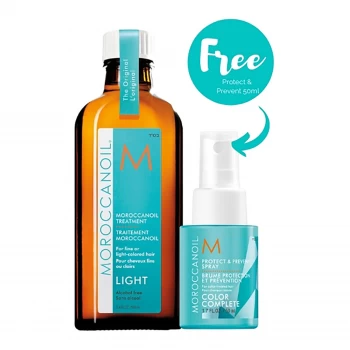 Image of Moroccanoil Treatment Light with Free Protect & Prevent Spray