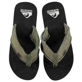 Image of Quiksilver Dipsy Mens Flip Flops - Black Green