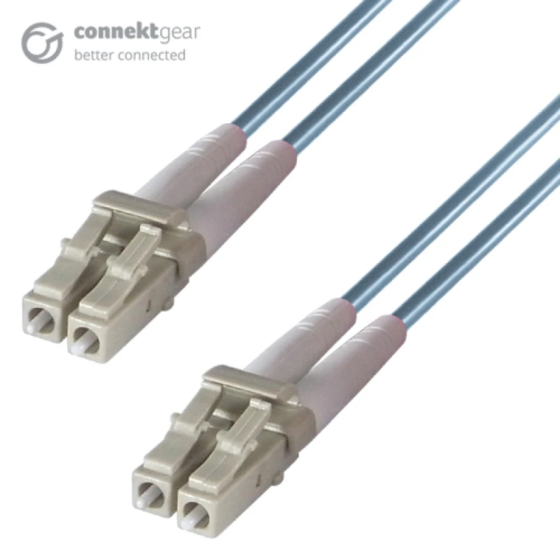 Image of connektgear 5m Duplex Fibre Optic Single-Mode Cable OS2 9/125 Micron L