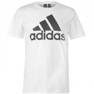 Image of adidas Linear Logo T Shirt Mens - White