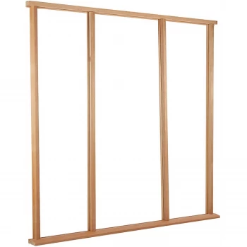 Image of Vestibule Door Frame & Cill External Unfinished Hardwood - Suit up to Door Size 915 x 2135mm + Two Sidelights 610 x 2135mm