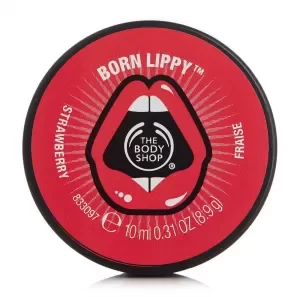 Image of The Body Shop Born Lippy Pot Lip Balm - Strawberry Born Lippy Pot Lip Balm - Strawberry